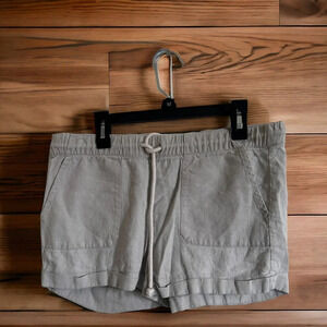 Ashley‎ Free Style By 26 International Womens Linen Blend Shorts Beige size M